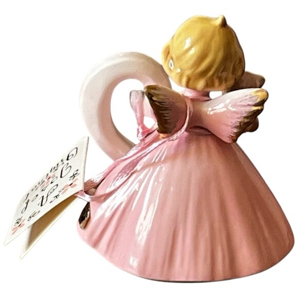 Vintage Josef Originals Birthday Angel Age 2 Pink Dress Teddy Bear Japan w/ Tag - Picture 5 of 10